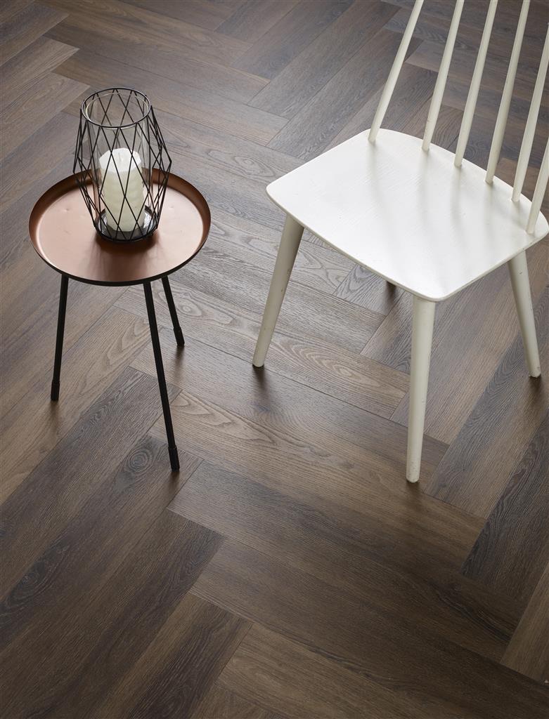 FloorLife pvc visgraat Yup Warm Brown